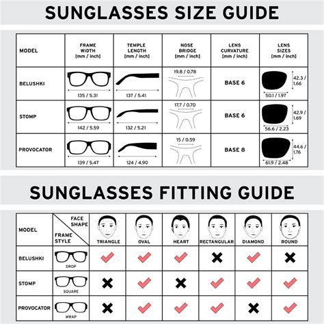 how big is 55mm sunglasses|sunglasses measurements guide.